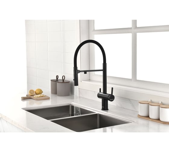 Смеситель для кухни Paulmark Gravity, антрацит, Starke- Gr213888-AN