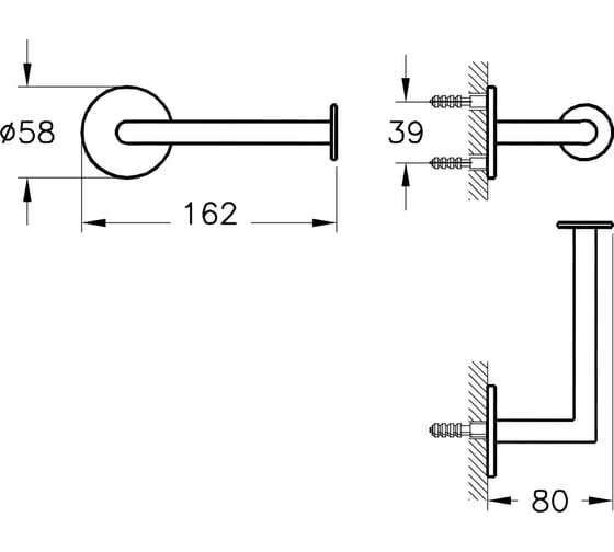 Держатель для туалетной бумаги VitrA Origin медь A4488729