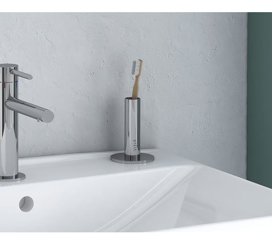 Стакан для зубных щеток VitrA Origin настольный, хром A44896