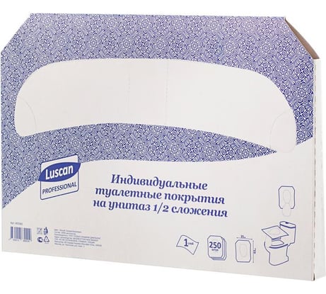 Одноразовые покрытия на унитаз Luscan 250 шт 493581