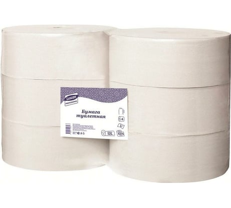 Туалетная бумага Luscan 1-слойные, 6 рулонов 601110
