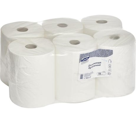 Бумажные полотенца Luscan 2-слойные, 6 рулонов 613119