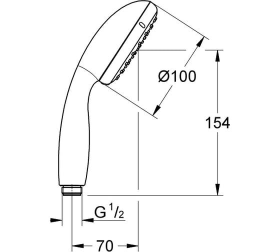 Ручной душ GROHE Tempesta New I хром 27852001 00000062114