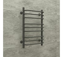 Полотенцесушитель стальной ТЕРМОДИЗАЙН C Steel, лесенка, W=500, H=600, 9 перекладин, 1/2в.р. граф. TDCSt002G