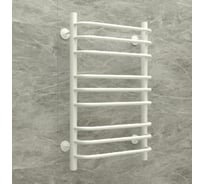 Полотенцесушитель стальной ТЕРМОДИЗАЙН C Steel, лесенка, W=500, H=800, 12 перекладин, 1/2в.р. бел.бархат TDCSt003WV