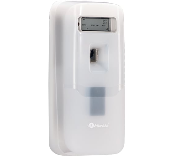 Диспенсер для освежителя воздуха Merida HARMONY пластиковый, с экраном, объем 110 мл, белый GHB705