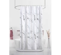 Штора для ванн Dasch 180х200 BT-829983, Серебро в мраморе 13823