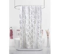 Штора для ванн Dasch 180х200 BT-829985, Серебряные листья 13825