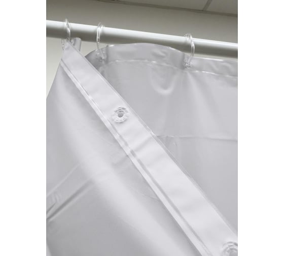 Штора для ванн Dasch PEVA GX005-W,180х200, белый 13670