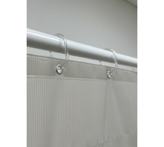 Штора для ванн Dasch PEVA GX008-4,180х200, Line, серая 13678