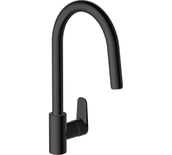 Смеситель для кухни с выдвижным изливом VitrA Flow Soft, черный A4344536EXP