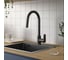 Смеситель для кухни с выдвижным изливом VitrA Flow Soft, черный A4344536EXP 6