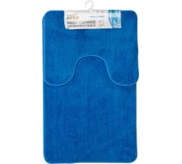 Набор ковриков для ванной и туалета Рыжий кот Duet 2 шт., цвет - голубой 102513