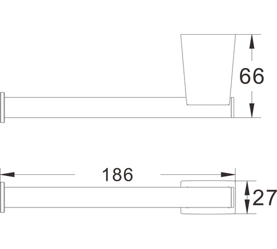 Держатель для туалетной бумаги SHEVANIK SG5715T