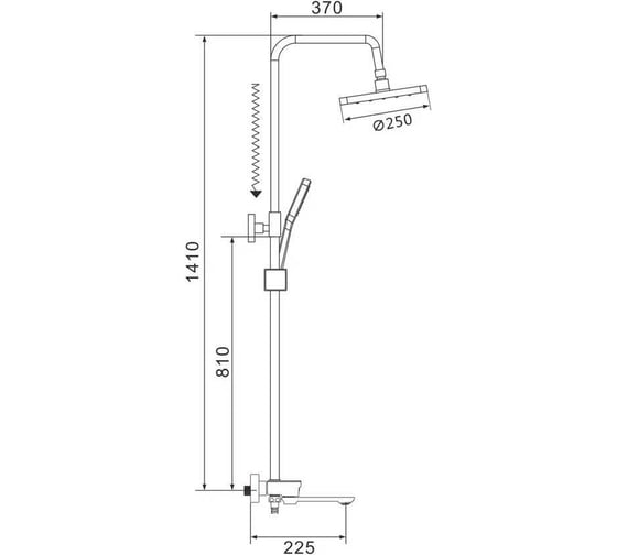 Душевая система SHEVANIK S4726T