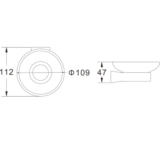 Мыльница стеклянная Shevanik SG5703G