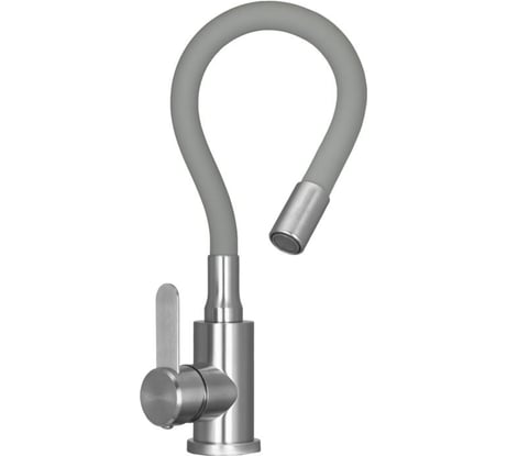 Смеситель WISENT для кухни с гибким изливом из нержавеющей стали W74004-9
