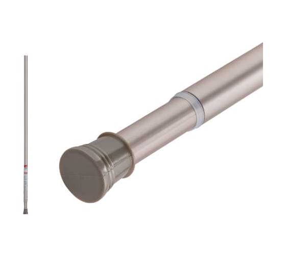 Карниз раздвижной алюминиевый PERFECTO LINEA 2,0 м, сатиновый никель, 36-020102 1