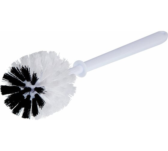 Ерш для унитаза OfficeClean с подставкой, пластик, белый 303066