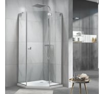 Душевая кабина Koller Pool NEON пентагональная Chrome 900x900x1950 мм, стекло 8 мм прозрачное 2 N90PС