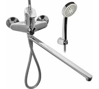 Смеситель WISENT для ванной с изливом 40 см. и душем W2201