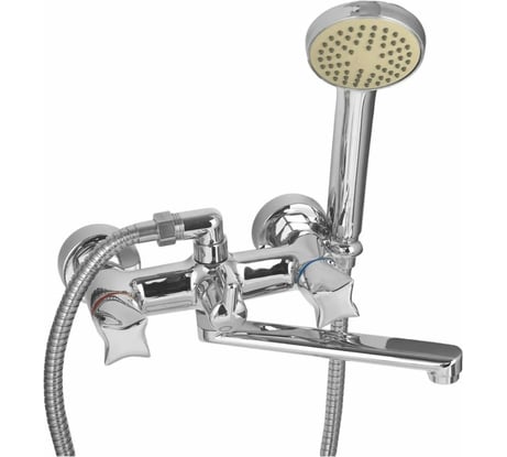 Смеситель WISENT для ванной с поворотным изливом 20 см и душем W3187