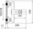 Смеситель WISENT для ванны и душа с коротким изливом W3049 8