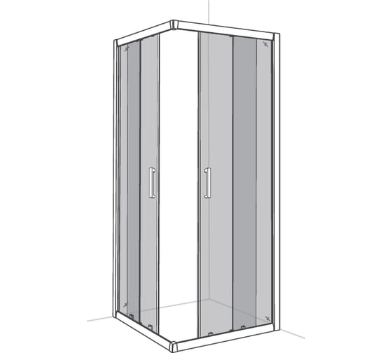 Душевое ограждение Azario ATLANTA 900х1200 R/L, без поддона AZ-AB4F 68568