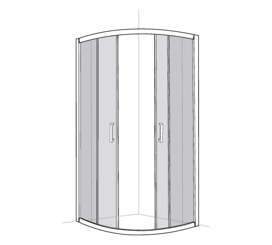 Душевое ограждение Azario ATLANTA 900х1200 R/L, без поддона AZ-AB4S 68575