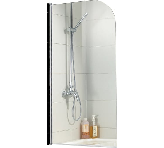 Душевая шторка Azario MERRIT 70x150, черный профиль, стекло прозрачное 5 мм NF6211 BLACK 64184 1