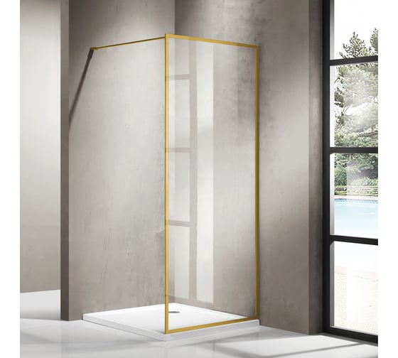Душевая перегородка Azario Walk-in RICHMOND 90x200 AZ-NAG 6310 900 Gold 64428 1