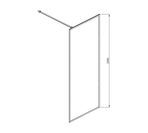 Душевая перегородка Azario Walk-in RICHMOND 90x200 AZ-NAG 6310 900 Gold 64428
