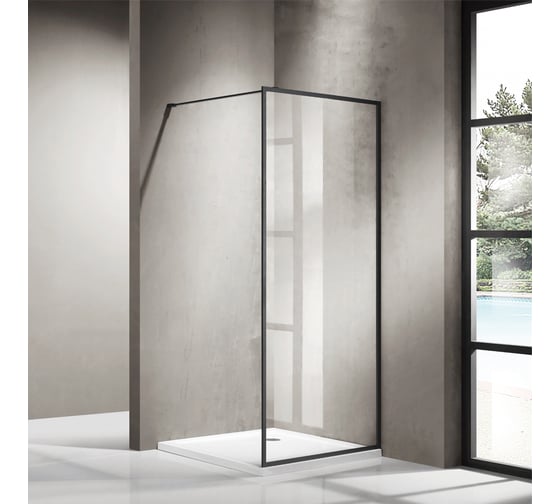 Душевая перегородка Azario Walk-in RICHMOND 90x200 AZ-NAG 6310 900 Black 64422