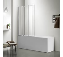 Шторка на ванну Azario PRESTON 3 секции, 100x150, с покрытием Easy clean NFC6433 66193