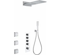 Встраиваемая душевая система с термостатом Wonzon & Woghand Хром WW-D4100-A-CR