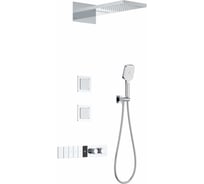 Встраиваемая душевая система с термостатом Wonzon & Woghand Хром WW-D4538-A-CR