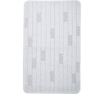 Коврик для ванной комнаты FORA 50x80 см, BRICKS WHITE FOR-PP-BRK50-80W