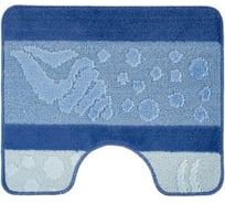 Коврик для ванной комнаты FORA PP 50x60 см GOLUBOI FOR-PP-GOLUBOI-50-60