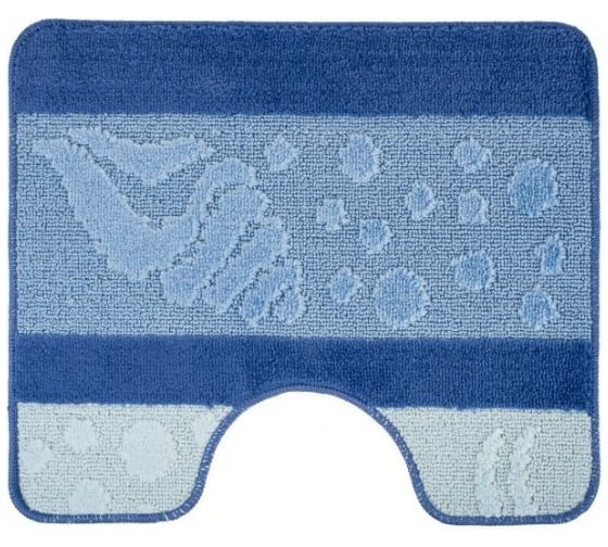 Коврик для ванной комнаты FORA PP 50x60 см GOLUBOI FOR-PP-GOLUBOI-50-60 1