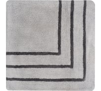 Коврик для ванной комнаты FORA хлопковый, серый, 60x60 см TWISTER BLACK FOR-TWR60-60BL
