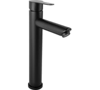 Смеситель для раковины FIXSEN NORDIC однорычажный, с высоким изливом черный 8809B