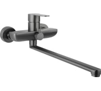 Смеситель для ванны FIXSEN NORDIC универсальный однорычажный, графит 8801F