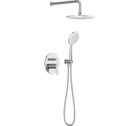 Душевая система встраиваемая Cersanit LARA 3 режима, шланг 180, металл круг хром 68149