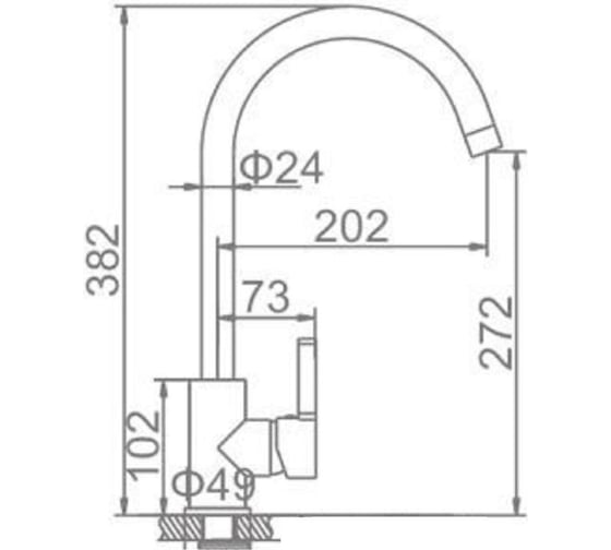 Смеситель для кухни Gerhans терракот 4299-23