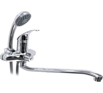 Смеситель для ванны DORON DВ 2240-35S, шаровый, хром, излив 350 мм, лейка 1 режим 012000