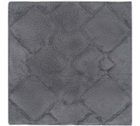 Коврик для ванной комнаты FORA хлопковый, черный, 60x60 см STONE BLACK FOR-STN60-60BL