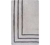 Коврик для ванной комнаты FORA хлопковый, серый, 60x100 см TWISTER BLACK FOR-TWR60-100BL