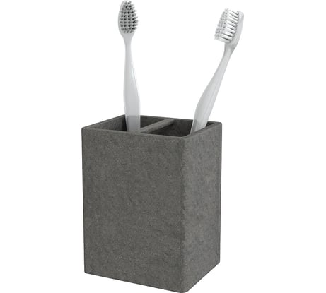 Настольный стакан для зубных щеток FORA STONE BLACK FOR-STN042BL