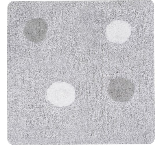 Коврик для ванной комнаты FORA хлопковый, 60x60 см MIRACLE SILVER FOR-MIR60-60SIL