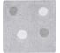 Коврик для ванной комнаты FORA хлопковый, 60x60 см MIRACLE SILVER FOR-MIR60-60SIL 1